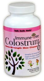 Colostrum Strawberry Moo Chews 180 count - 200 mg lozeng (Immune Tree)