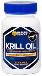 Antarctic Krill Oil with 1.5 mg of Astaxanthin - 60 ct.(Natural Stacks)
